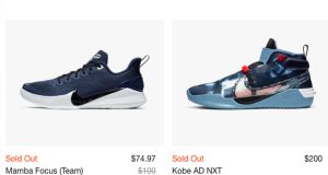 Kobe Bryant merchandise sells out after tragic death